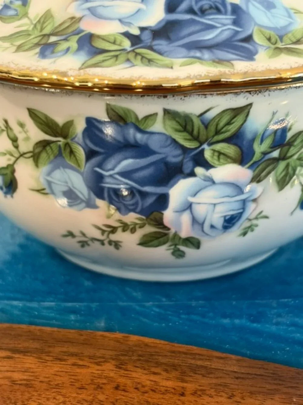 Royal Albert Moonlight Rose Powder Bowl Candy Dish English Fine Bone China